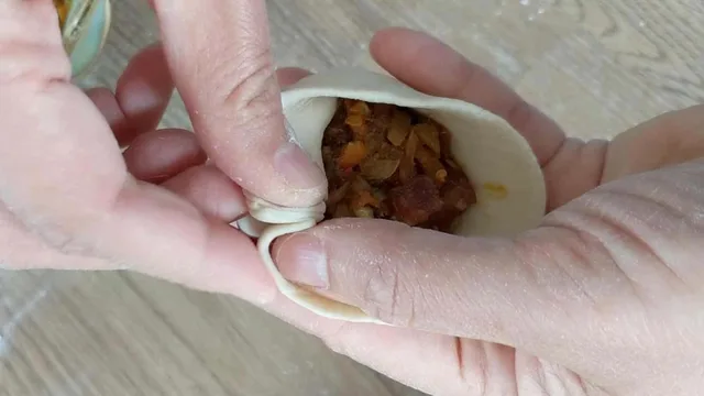 folding a bao bun
